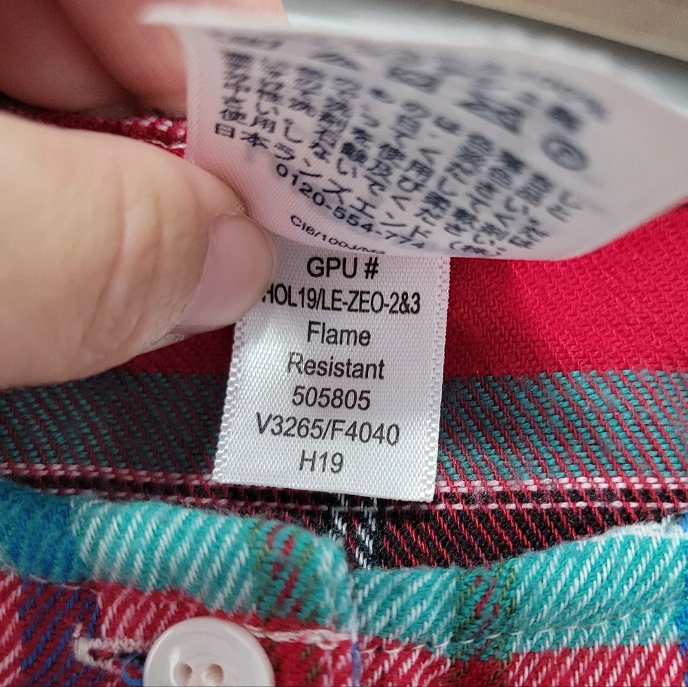 Lot of 2 Lands‎ End Girls Plaid Flannel Nightgowns Size 8 Christmas Festive